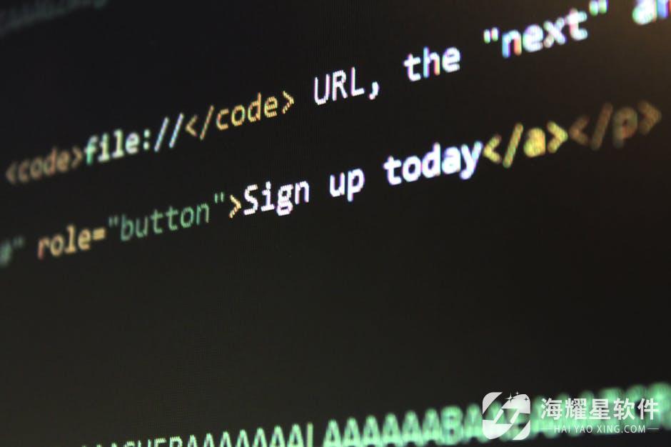 Detailed view of HTML and CSS code on a computer screen, concept of programming.